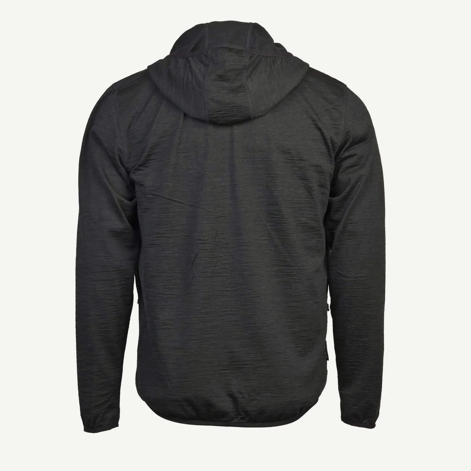 Muški full-zip merino duks sa kapuljačom 190 — Crna (4)