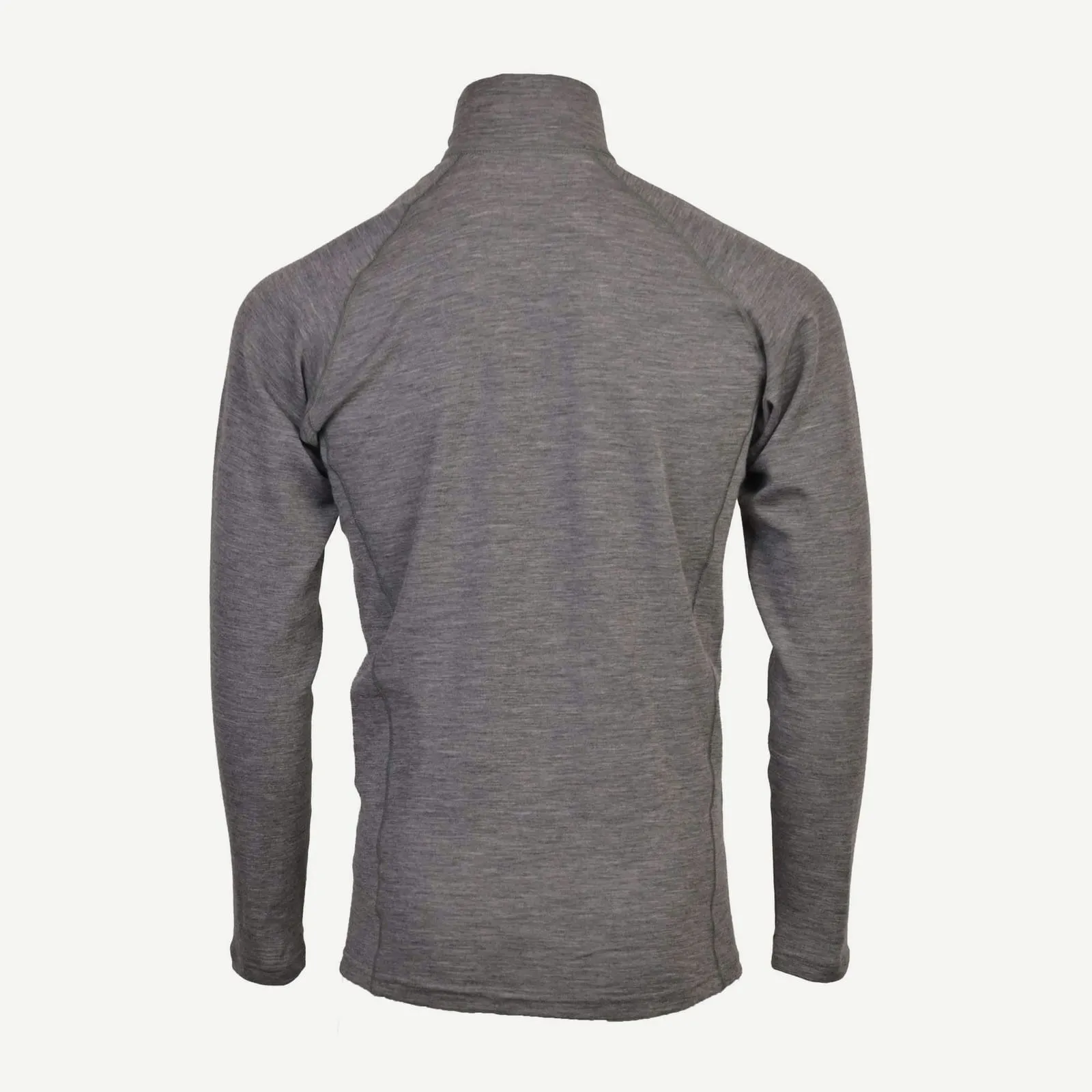 Muški merino polu-zip aktivni veš 220 — Tamno siva (5)